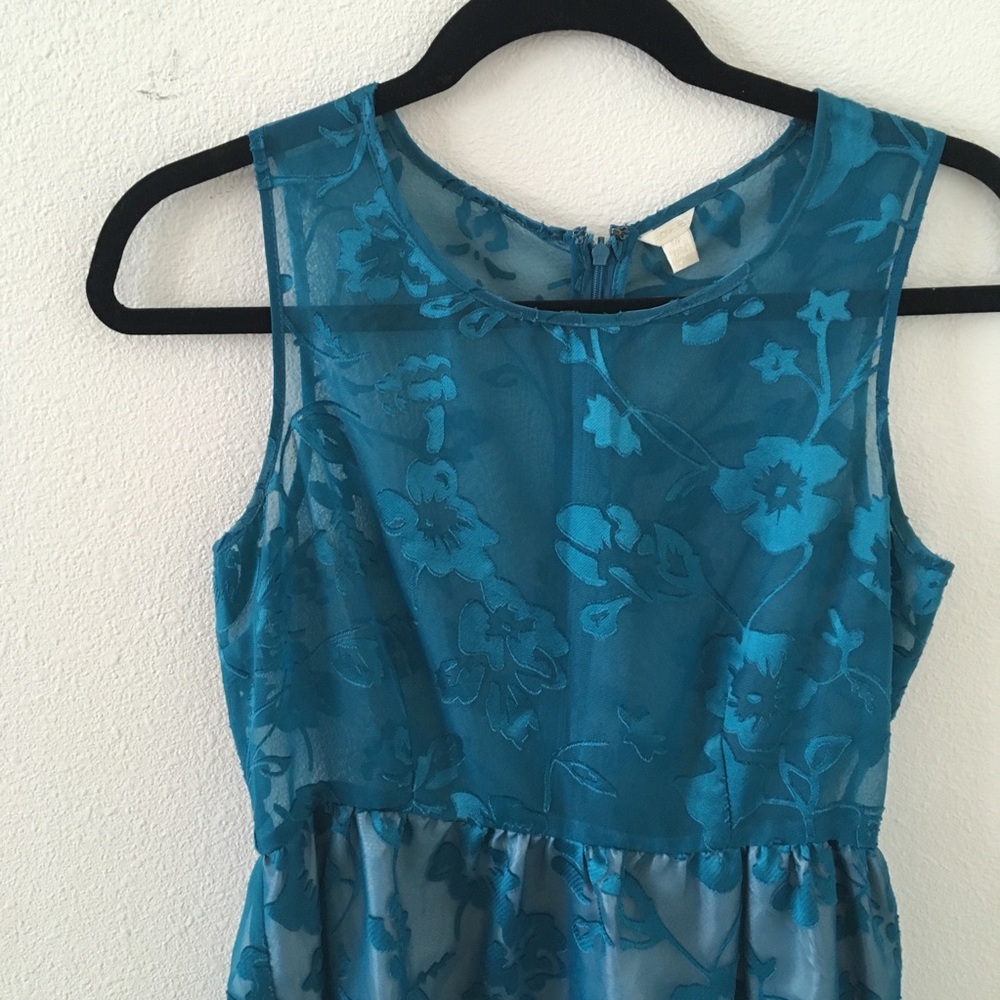 Floral Teal Dress